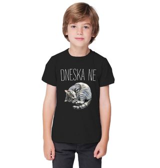 Obrázek 1 produktu Dětské tričko Spící Kočka Dneska ne