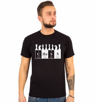 Obrázek 1 produktu Pánské tričko Chemické prvky Chess Šachy