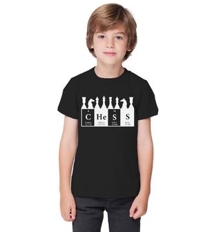 Obrázek 1 produktu Dětské tričko Chemické prvky Chess Šachy