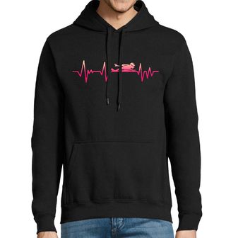 Obrázek 1 produktu Pánská mikina Růžový Kardiogram Plavce Motýlek