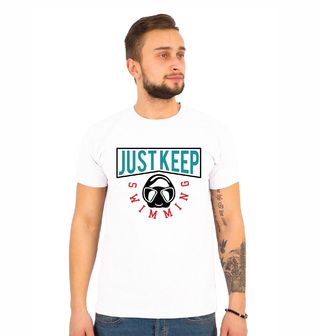 Obrázek 1 produktu Pánské tričko Prostě pořád plav Just Keep Swimming