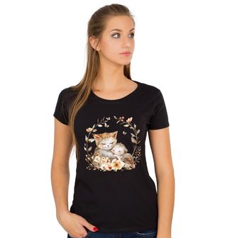 Obrázek 1 produktu Dámské tričko Mateřská Láska Kočka a Kotě