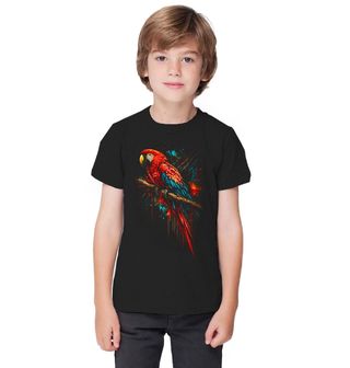 Obrázek 1 produktu Dětské tričko Tropický Ara červený