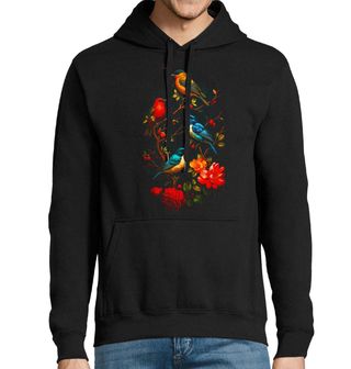 Obrázek 1 produktu Pánská mikina Barevní Zpěvní Ptáčci