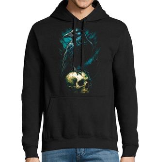 Obrázek 1 produktu Pánská mikina Krkavec velký sedící na Lebce