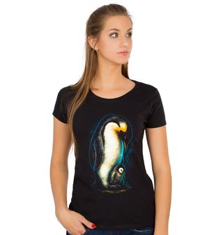 Obrázek 1 produktu Dámské tričko Tučňák císařský s Mládětem