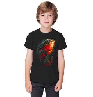 Obrázek 1 produktu Dětské tričko Dravá Piraňa červená