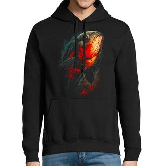 Obrázek 1 produktu Pánská mikina Dravá Piraňa červená