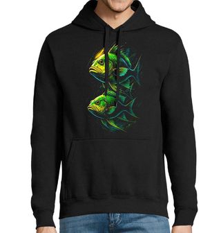 Obrázek 1 produktu Pánská mikina Zelené Rybky v Páru