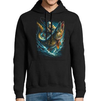 Obrázek 1 produktu Pánská mikina Úlovek Rybáře Štika obecná