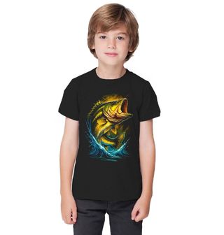 Obrázek 1 produktu Dětské tričko Okoun obecný nad Hladinou