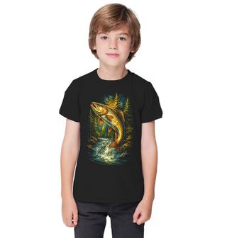 Obrázek 1 produktu Dětské tričko Skákající Pstruh obecný