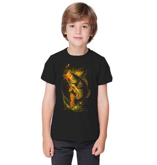 Obrázek 1 produktu Dětské tričko Okounek pstruhový chytající Hmyz