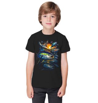 Obrázek 1 produktu Dětské tričko Hejno Tuňáků žlutoploutvých