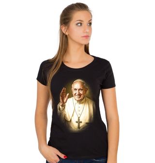 Obrázek 1 produktu Dámské tričko Papež František Posel Naděje