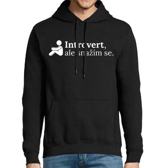 Obrázek 1 produktu Pánská mikina Introvert, ale snažím se.
