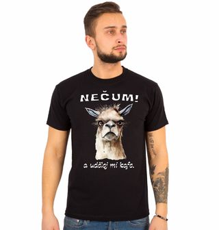 Obrázek 1 produktu Pánské tričko Lama Nečum a Udělej mi Kafe