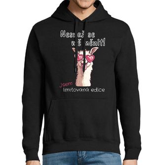 Obrázek 1 produktu Pánská mikina Lama Nesnaž se mě měnit! Jsem limitovaná edice