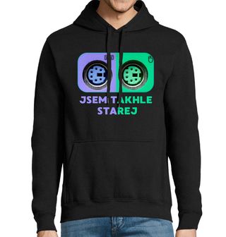 Obrázek 1 produktu Pánská mikina Jsem takhle starej PS/2 Konektor
