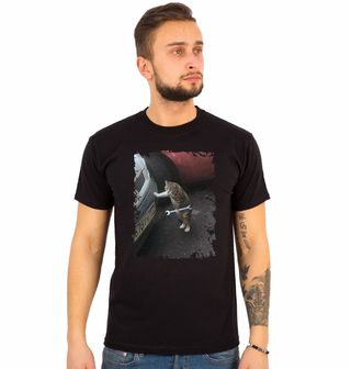 Obrázek 1 produktu Pánské tričko Kočka Mechanik