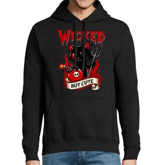 Obrázek 1 produktu Pánská mikina Pekelná Kočka Wicked but Cute