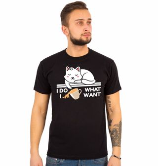 Obrázek 1 produktu Pánské tričko Kočka I Do What I Want Dělám si, co chci
