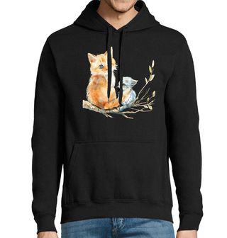 Obrázek 1 produktu Pánská mikina Kočka s Koťátkem na Větvi