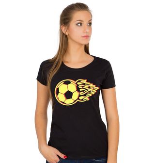 Obrázek 1 produktu Dámské tričko Ohnivý Fotbalový Míč