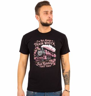 Obrázek 1 produktu Pánské tričko Růžová Parní Lokomotiva Toot Toot