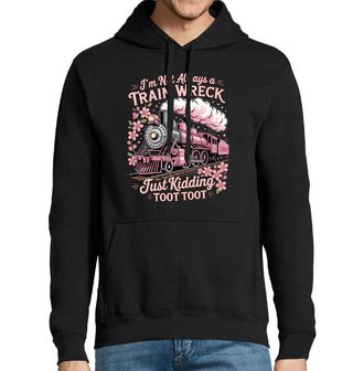 Obrázek 1 produktu Pánská mikina Růžová Parní Lokomotiva Toot Toot