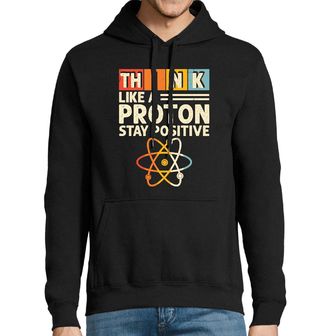 Obrázek 1 produktu Pánská mikina Mysli jako proton, zůstaň pozitivní