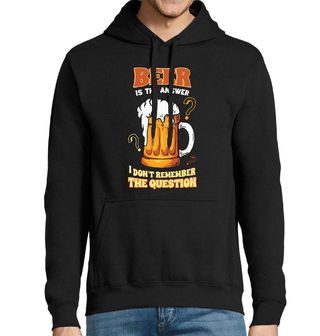 Obrázek 1 produktu Pánská mikina Pivo je odpověď, nepamatuji si otázku