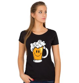 Obrázek 1 produktu Dámské tričko Usměvavý Půllitr Piva