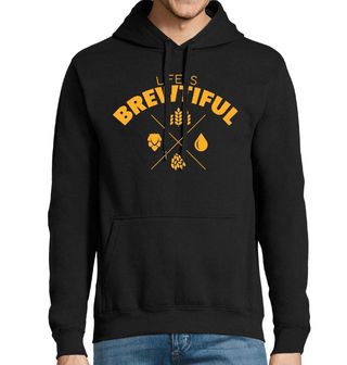 Obrázek 1 produktu Pánská mikina Život je krásný díky vaření piva Life is Brewtiful