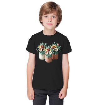 Obrázek 1 produktu Dětské tričko Háčkované Květiny