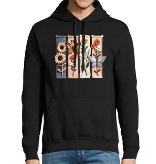 Obrázek 1 produktu Pánská mikina Háčkovaný Herbář Květin a Motýlů