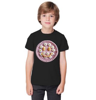 Obrázek 1 produktu Dětské tričko Háčkovaný Květinový Smajlík