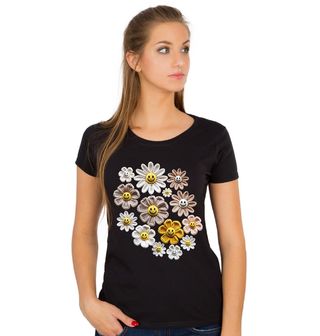 Obrázek 1 produktu Dámské tričko Háčkované Kopretiny