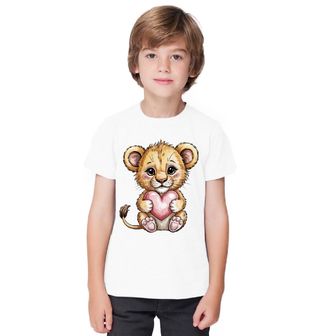 Obrázek 1 produktu Dětské tričko Lvíče se Srdcem