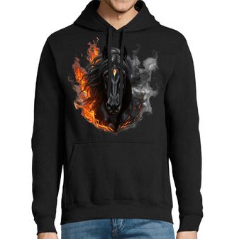 Obrázek 1 produktu Pánská mikina Ohnivý Černý Kůň