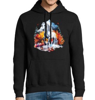 Obrázek 1 produktu Pánská mikina Bílý Kůň v Podzimním Lese