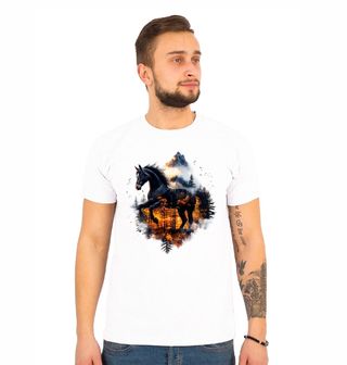 Obrázek 1 produktu Pánské tričko Černý Kůň v Podzimním Lese