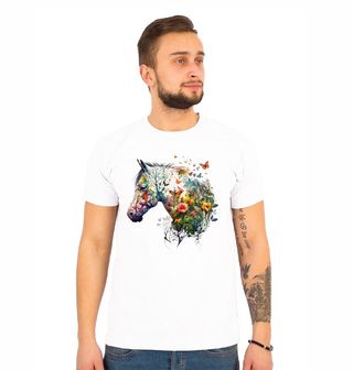 Obrázek 1 produktu Pánské tričko Kůň v Jarní Zahradě