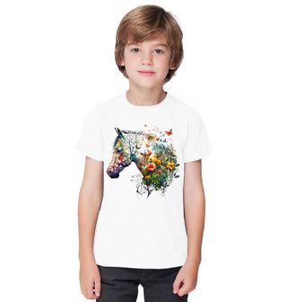 Obrázek 1 produktu Dětské tričko Kůň v Jarní Zahradě