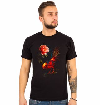 Obrázek 1 produktu Pánské tričko Bažant zlatý s Květinou