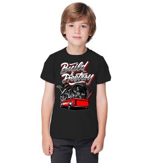Obrázek 1 produktu Dětské tričko Tuningové Díly Build & Destroy