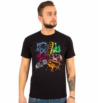 Obrázek 1 produktu Pánské tričko Barevné Herní Ovladače