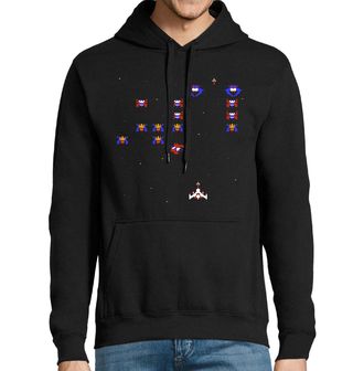 Obrázek 1 produktu Pánská mikina Arkádová Hra Galaga 8bit