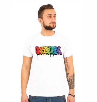 Obrázek 1 produktu Pánské tričko Duhové Roblox Graffiti