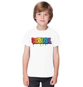 Obrázek 1 produktu Dětské tričko Duhové Roblox Graffiti